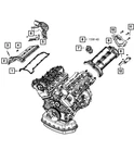 Genuine Mopar Cylinder Head Cover Rear 68211175AA New. Price: $174.33.