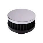 Steel Push In Style Breather 1-1/4" Black Washable Filter New. Price: $24.95.