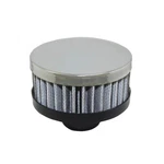 Universal 2 Inch Chrome Steel Round Push-in Breather With Washable Filter New. Price: $19.95.
