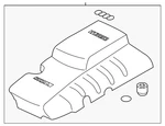 Genuine Audi Engine Cover 06F-103-925-J New. Price: $262.33.