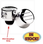 Billet Specialties 21820 Ball Milled Round Pcv Breather W/1-1/4" Hole Polish New. Price: $57.95.