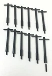 Muscle Car Black Anodized Aluminum Valve Cover T-bar Set Of 12 New. Price: $44.95.