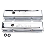 Edelbrock 4649 Signature Series Tall Valve Covers For Chevy Small Block V8'S New. Price: $76.95.