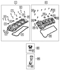 Genuine Mopar Cylinder Head Cover 04893800AI New. Price: $204.16.