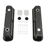 Black Cast Aluminum Finned Valve Cover Fit For Small Block Mopar 273 318 340 360 New. Price: $175.99.