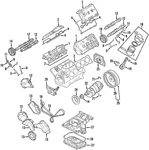 Genuine Volkswagen Valve Spring Retainers 058-109-641-E New. Price: $24.16.