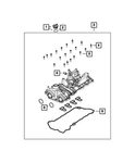 Genuine Mopar Cylinder Head Cover 68259635AJ New. Price: $389.61.
