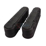 Gm Ls V8 Black Finned Aluminum 2-PIECE Valve Covers With Coil Mounts And New. Price: $299.95.