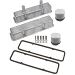 60-86 Sbc Circle Track Tall Valve Cover Kit, Aluminum New. Price: $151.99.