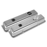 Holley Engine Valve Cover Set 241-137; Polished For Chevy 262-400 Sbc New. Price: $466.38.