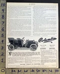 1906 Columbia Electric Vehicle Model Mark Xlviii Xlix Hartford Auto Ad FC7660 Used. Price: $21.95.