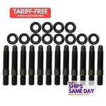 Moroso 38395, Set Of 12 Black Steel Sbf Valve Cover Stud Kit Billet Fabricated New. Price: $101.80.