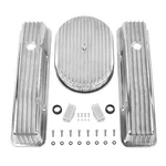 Alum Finned Tall Valve Cover W/ 15 Air Cleaner Kit For 58-86 Chevrolet Sbc 350 New. Price: $125.12.