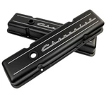 Billet Specialties BLK95123 Chevrolet Script Small Block Chevy Valve Covers New. Price: $299.28.