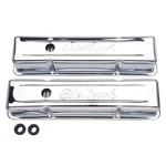 Edelbrock Signature Series Tall Valve Cover Chrome Steel For Small Block Chevy New. Price: $92.67.