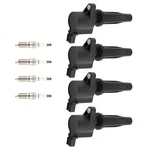 4 Ignition Coil& Iridium Spark Plugs Lincoln Mkz Mercury Mariner Ford UF621 New. Price: $34.86.