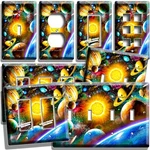 Solar System Space Planets Moon Stars Light Switch Outlet Plates Celestial Decor New. Price: $29.99.