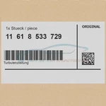 Genuine Bmw 11618533729 - Turbulence Line Neu. Price: $112.18.