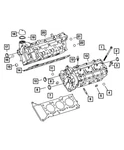 Genuine Mopar Cylinder Head Left 68229898AA New. Price: $5.14.