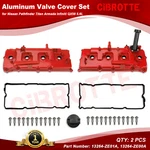 2X Aluminum Valve Cover W/ Gasket &cap Set For 04-10 Infiniti QX56 Nissan NV2500 New. Price: $114.99.