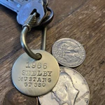 1966 Ford Shelby Mustang GT-350 Brass Key Fob Carroll Cobra New. Price: $16.95.