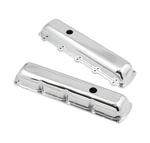 Mr. Gasket 9422 Valve Covers Stock Height Steel Chrome Plain Oldsmobile V8 Pair New. Price: $127.94.