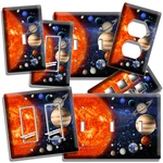 Solar System Space Planets Moon Stars Light Switch Outlet Plate Cover Room Decor New. Price: $25.99.