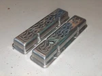 Spectre Flamed Polished Aluminum Billet 1960-86 Sb Chevy Valve Covers SPT4990 Used. Price: $65.00.