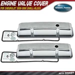 2PCS Engine Valve Cover With Gaskets For Chevrolet Small-block Finned Aluminum New. Price: $157.69.