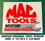 Mac Tools Motorsports Vintage Original Vinyl Decal Sticker-automotive-american Used. Price: $7.28.