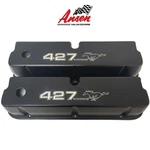 Ford 427 Windsor Mustang Pony Valve Covers- Black Die-cast Aluminum- Ansen Usa New. Price: $249.00.